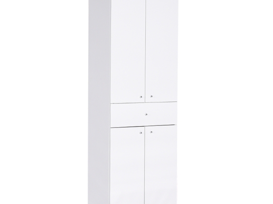 ΝΤΟΥΛΑΠΑ CHAD PAKOWORLD ΜΕ ΣΥΡΤΑΡΙ ΛΕΥΚΟ GLOSS 60X40X187ΕΚ