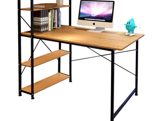 ΓΡΑΦΕΙΟ ΕΡΓΑΣΙΑΣ ADRIAN PAKOWORLD ΜΕΛΑΜΙΝΗΣ OAK-ΜΑΥΡΟ 120X64X120ΕΚ