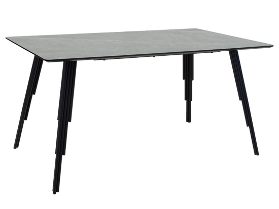 ΤΡΑΠΕΖΙ LIFO PAKOWORLD MDF ΑΝΘΡΑΚΙ CEMENT-ΜΑΥΡΟ 140X80X75ΕΚ