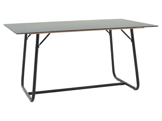 ΤΡΑΠΕΖΙ REVELLO PAKOWORLD SINTERED STONE ΜΑΥΡΟ ΜΑΡΜΑΡΟΥ-ΜΑΥΡΟ 150X90X75ΕΚ