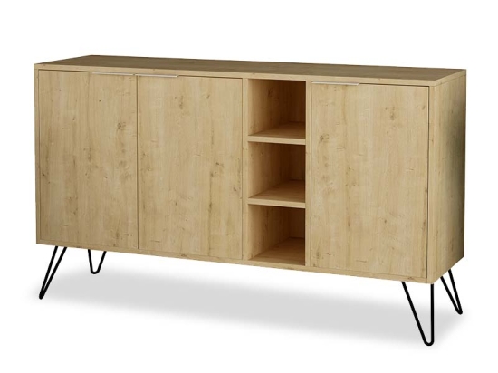 ΜΠΟΥΦΕΣ CLARA PAKOWORLD ΧΡΩΜΑ LIGHT OAK 142X35.5X83ΕΚ
