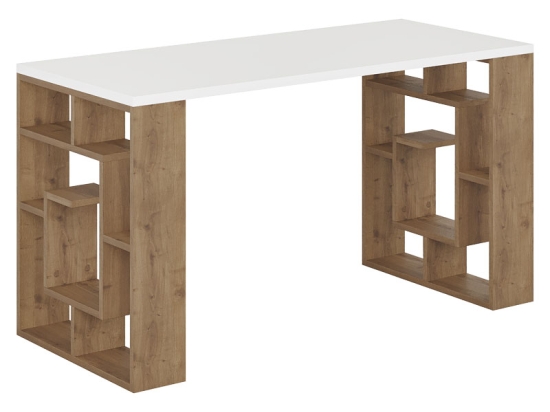 ΓΡΑΦΕΙΟ LABIRENT PAKOWORLD ΧΡΩΜΑ ΛΕΥΚΟ-ΚΑΡΥΔΙ 140X60X75ΕΚ