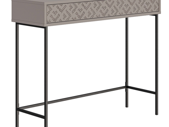 ΚΟΝΣΟΛΑ ELETTRA PAKOWORLD ΜΟΚΑ-ΜΑΥΡΟ 110X35.5X90ΕΚ