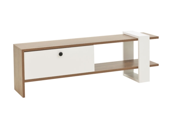 ΕΠΙΠΛΟ ΤΗΛΕΟΡΑΣΗΣ SALON PAKOWORLD ΧΡΩΜΑ ΚΑΡΥΔΙ-ΛΕΥΚΟ 120X25X37ΕΚ