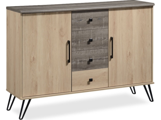 ΜΠΟΥΦΕΣ ΜΕ ΣΥΡΤΑΡΙΑ BRUNO PAKOWORLD ΧΡΩΜΑ VISCOUNT - TORO 133,5X40X96,5ΕΚ