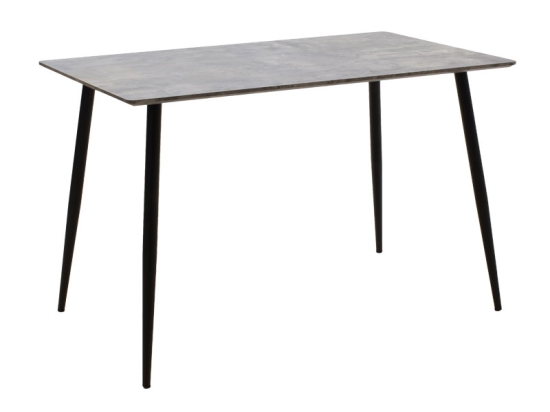 ΤΡΑΠΕΖΙ CUBA PAKOWORLD MDF ΓΚΡΙ CEMENT-ΜΑΥΡΟ 120X80X76ΕΚ