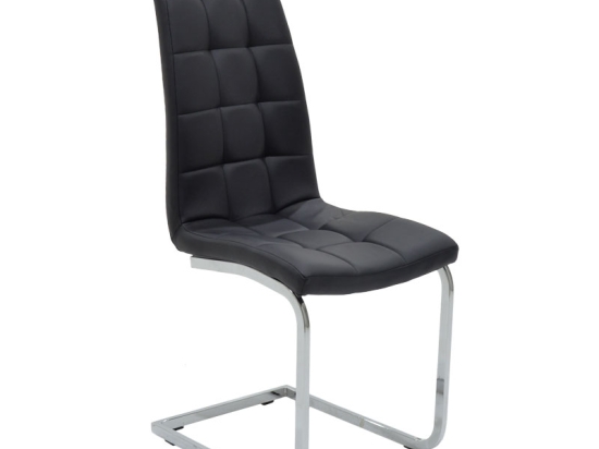 ΚΑΡΕΚΛΑ DARRELL PAKOWORLD PU ΜΑΥΡΟ-ΒΑΣΗ ΧΡΩΜΙΟΥ 42X49X106ΕΚ