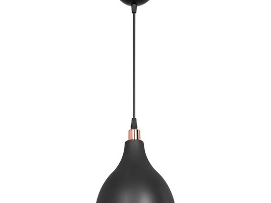 ΦΩΤΙΣΤΙΚΟ ΟΡΟΦΗΣ ΜΟΝΟΦΩΤΟ LOFTY PAKOWORLD Ε27 ΜΑΥΡΟ Φ18X22ΕΚ
