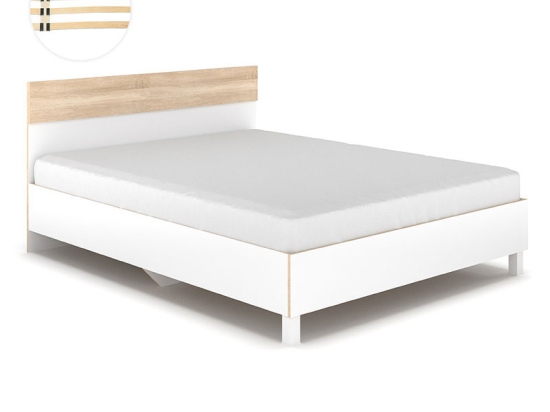 ΚΡΕΒΑΤΙ AWELL PAKOWORLD SONOMA-ΛΕΥΚΟ 160X200ΕΚ
