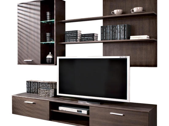 ΣΥΝΘΕΤΟ ΣΑΛΟΝΙΟΥ SALOME PAKOWORLD LED WENGE 200X41X190ΕΚ
