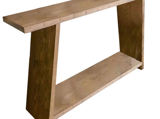 ΚΟΝΣΟΛΑ EDGAR PAKOWORLD ΦΥΣΙΚΟ ΞΥΛΟ ΠΕΥΚΟΥ 30MM ΚΑΡΥΔΙ 139X29X90ΕΚ
