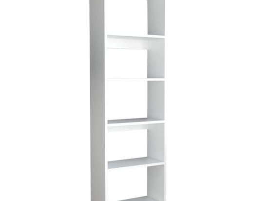 ΒΙΒΛΙΟΘΗΚΗ ROBELO PAKOWORLD ΜΕΛΑΜΙΝΗΣ ΛΕΥΚΟ 48.6X22X160ΕΚ