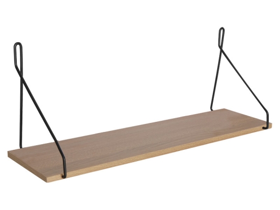 ΡΑΦΙΕΡΑ ΤΟΙΧΟΥ TARS PAKOWORLD SONOMA-ΜΑΥΡΟ 72X20X27ΕΚ