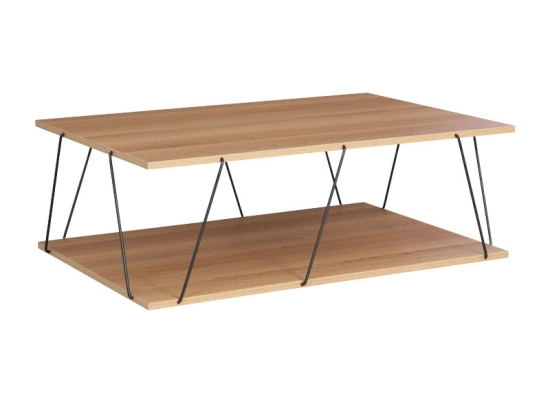 ΤΡΑΠΕΖΙ ΣΑΛΟΝΙΟΥ TARS PAKOWORLD SONOMA-ΜΑΥΡΟ 90X60X30,5ΕΚ