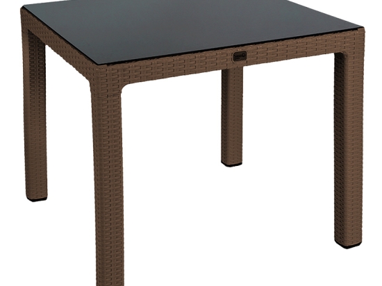 ΤΡΑΠΕΖΙ EXPLORE PAKOWORLD ΜΕ UV PROTECTION PP ΚΑΦΕ 90X90X73.5ΕΚ