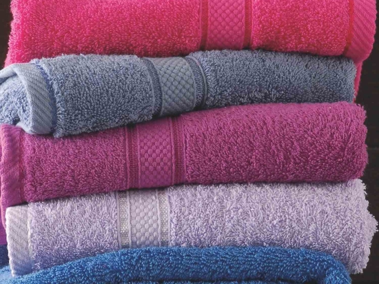 Πετσέτα Basic Lila Ρυθμός Προσώπου 50x100cm 100% Πενιέ Βαμβάκι