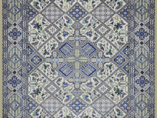 Χειροποίητο Χαλί Nain Wool-Silk 264Χ165 264Χ165cm