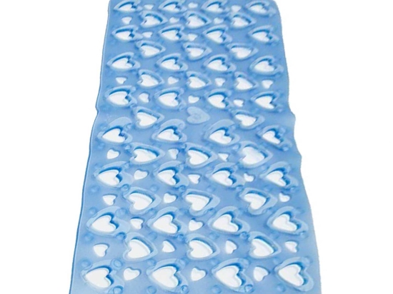 Πατάκι Αντιολισθητικό Hearts 00052.008 Ciel 37Χ71 37x71cm PVC
