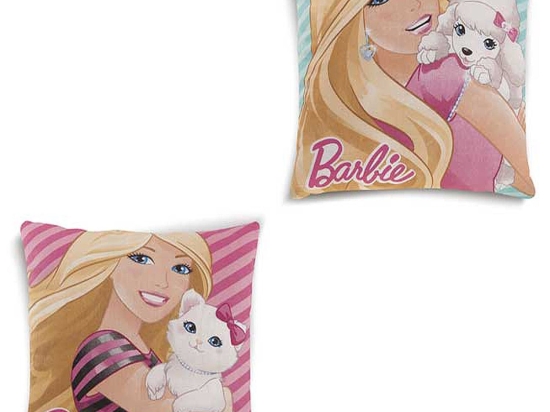 Διακοσμητικό Μαξιλάρι Barbie 08 (Με Γέμιση) DimCol 40Χ40 Πολυέστερ