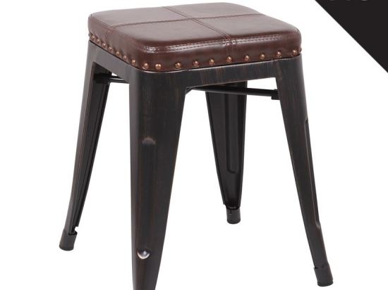 RELIX ΣΚΑΜΠΟ-PRO, ΣΤΟΙΒΑΖΟΜΕΝΟ, ΜΕΤΑΛΛΟ ΒΑΦΗ ANTIQUE BLACK, PU ΣΚΟΥΡΟ ΚΑΦΕ