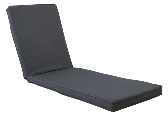LOUNGER ΜΑΞΙΛΑΡΙ ΞΑΠΛΩΣΤΡΑΣ ΥΦΑΣΜΑ ΓΚΡΙ ΜΕ ΒΑΤΑ ΚΑΙ ΦΕΡΜΟΥΑΡ