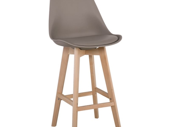 MARTIN ΣΚΑΜΠΟ BAR ΟΞΙΑ ΦΥΣΙΚΟ, PP-PU SAND BEIGE, ΜΟΝΤΑΡΙΣΜΕΝΗ ΤΑΠΕΤΣΑΡΙΑ