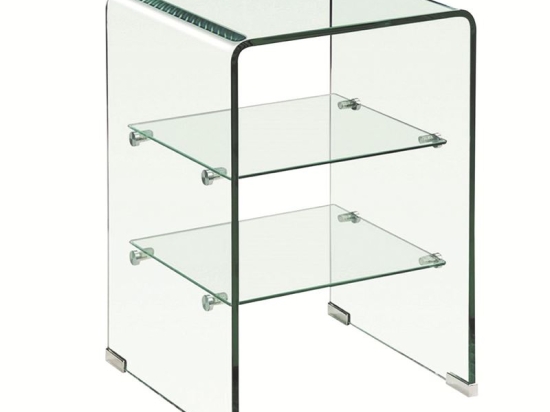 GLASSER ΚΟΜΟΔΙΝΟ CLEAR  2 ΡΑΦΙΑ - ΓΥΑΛΙ 10MM / 5MM