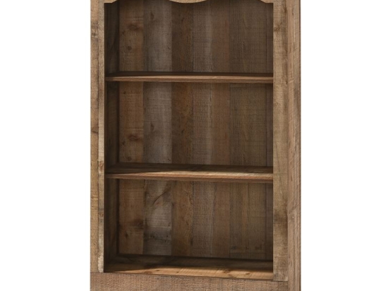 SCARLET ΒΙΒΛΙΟΘΗΚΗ 2 ΡΑΦΙΑ ΑΠΟΧΡΩΣΗ ANTIQUE OAK