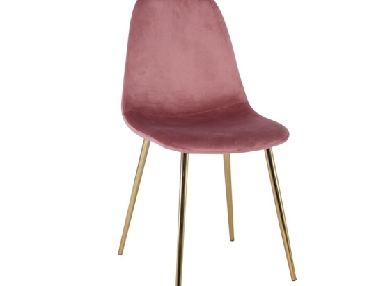 CELINA ΚΑΡΕΚΛΑ ΧΡΩΜΙΟ ΧΡΥΣΟ, VELURE ANTIQUE PINK