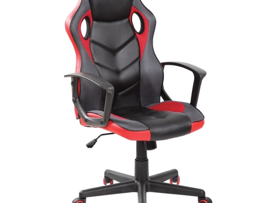 BF7700 GAMING ΠΟΛΥΘΡΟΝΑ MESH, PU ΜΑΥΡΟ - ΚΟΚΚΙΝΟ