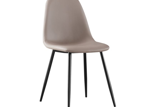 CELINA ΚΑΡΕΚΛΑ ΜΕΤΑΛΛΟ ΒΑΦΗ ΜΑΥΡΟ, PVC CAPPUCCINO