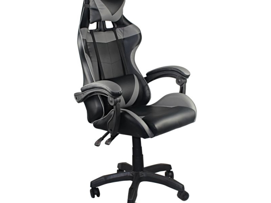 BF7850 GAMING ΠΟΛΥΘΡΟΝΑ ΓΡΑΦΕΙΟΥ ΔΙΕΥΘΥΝΤΗ PU ΜΑΥΡΟ - ΓΚΡΙ