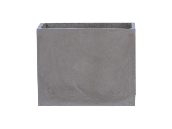 FLOWER POT-2 CEMENT GREY 50X20X40CM