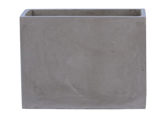 FLOWER POT-2 CEMENT GREY 70X40X50CM