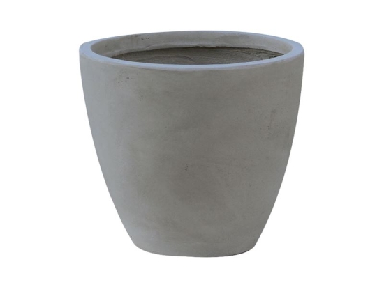 FLOWER POT-3 CEMENT GREY Φ35X32CM