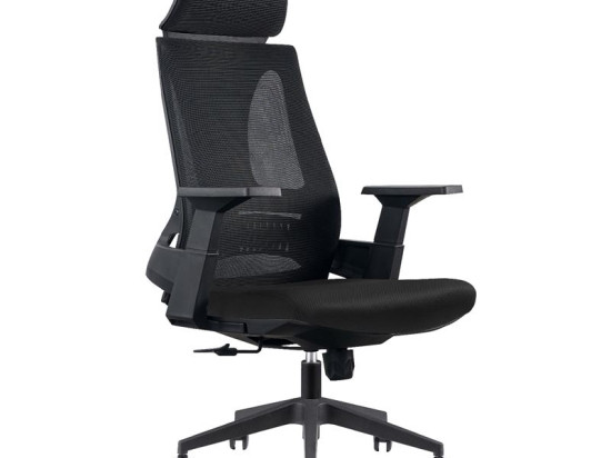 BF8750 ΠΟΛΥΘΡΟΝΑ ΓΡΑΦΕΙΟΥ ΔΙΕΥΘΥΝΤΗ, MESH ΜΑΥΡΟ, ΥΦΑΣΜΑ ΜΑΥΡΟ