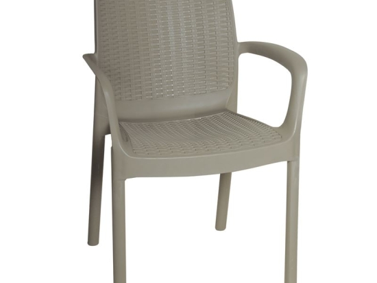 ARMONIA ΠΟΛΥΘΡΟΝΑ PP ΣΤΟΙΒΑΖΟΜΕΝΗ, ΑΠΟΧΡΩΣΗ CAPPUCCINO ( RATTAN LOOK )