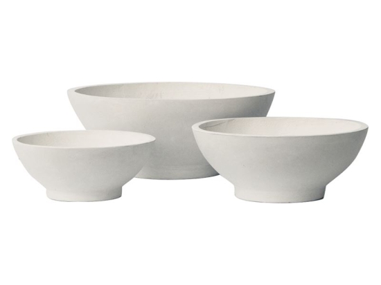 FLOWER POT-9  SET 3 ΤΕΜΑΧΙΩΝ ΑΠΟΧΡΩΣΗ MILK WHITE