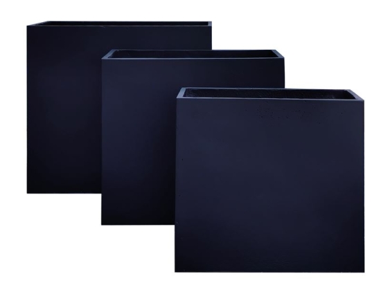 FLOWER POT-13 SET 3 ΤΕΜΑΧΙΩΝ ΑΠΟΧΡΩΣΗ BLACK