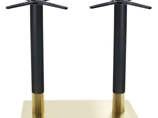 RIVA ΒΑΣΗ ΤΡΑΠΕΖΙΟΥ ΜΑΚΡΟΣΤΕΝΗ GOLD INOX #201 - BLACK / 21,20 KG