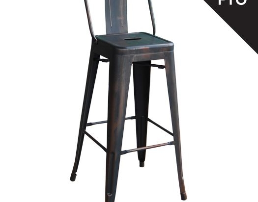 RELIX ΣΚΑΜΠΟ BAR-PRO ΜΕ ΠΛΑΤΗ, ΜΕΤΑΛΛΟ ΒΑΦΗ ANTIQUE BLACK