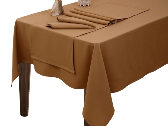 Τραβέρσα Άρμονι (Σετ 2τμχ)  Μπεζ Viopros 45Χ155 45x155cm Βαμβάκι-Πολυέστερ