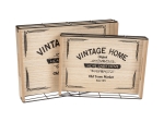 Δίσκος Vintage Home Σετ 2 τμχ  34 x 24,5 &amp; 28 x 20,5 εκ
