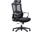 BF8600 ΠΟΛΥΘΡΟΝΑ ΓΡΑΦΕΙΟΥ ΔΙΕΥΘΥΝΤΗ, MESH ΜΑΥΡΟ, ΥΦΑΣΜΑ ΜΑΥΡΟ