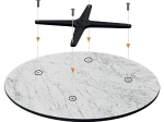 HPL (HIGH PRESSURE LAMINATED) ΕΠΙΦΑΝΕΙΑ ΤΡΑΠΕΖΙΟΥ ΑΠΟΧΡΩΣΗ CEMENT, UV