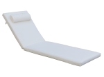 SUNLOUNGER ΜΑΞΙΛΑΡΙ ΞΑΠΛΩΣΤΡΑΣ ΜΕ ΠΡΟΣΚΕΦΑΛΟ, ΥΦΑΣΜΑ WATER REPELLENT ΕΚΡΟΥ, ΦΕΡΜΟΥΑΡ