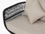 MARK SET ΣΑΛΟΝΙ ΚΗΠΟΥ 4 ΤΕΜΑΧΙΩΝ ACACIA ΦΥΣΙΚΟ, ROPE WICKER ΜΑΥΡΟ, ΜΑΞΙΛΑΡΙΑ ΜΠΕΖ