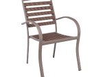 SERRANO SET ΚΗΠΟΥ: ΤΡΑΠΕΖΙ + 6 ΠΟΛΥΘΡΟΝΕΣ, ΜΕΤΑΛΛΟ ΒΑΦΗ SAND BEIGE, POLYWOOD ΚΑΡΥΔΙ