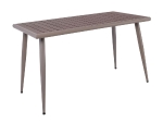 SERRANO SET ΚΗΠΟΥ: ΤΡΑΠΕΖΙ + 6 ΠΟΛΥΘΡΟΝΕΣ, ΜΕΤΑΛΛΟ ΒΑΦΗ SAND BEIGE, POLYWOOD ΚΑΡΥΔΙ