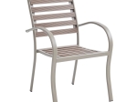 SERRANO ΠΟΛΥΘΡΟΝΑ ΚΗΠΟΥ ΜΕΤΑΛΛΟ ΒΑΦΗ SAND BEIGE, POLYWOOD ΚΑΡΥΔΙ, ΣΤΟΙΒΑΖΟΜΕΝΗ